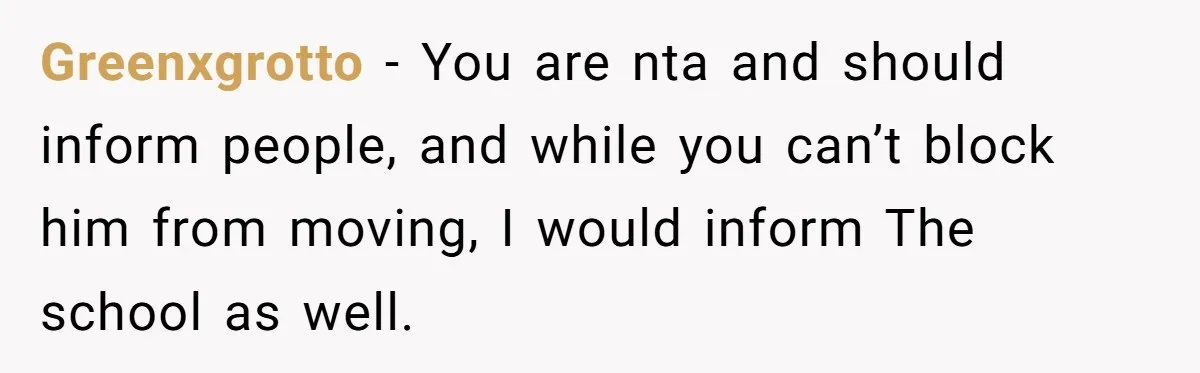 Couple Offers Condolences To Grieving Neighbor, Then Learns Shocking Truth About Her Son Moving In Greenxgrotto − You are nta and should inform people, and while you can’t block him from moving, I would inform The school as well.