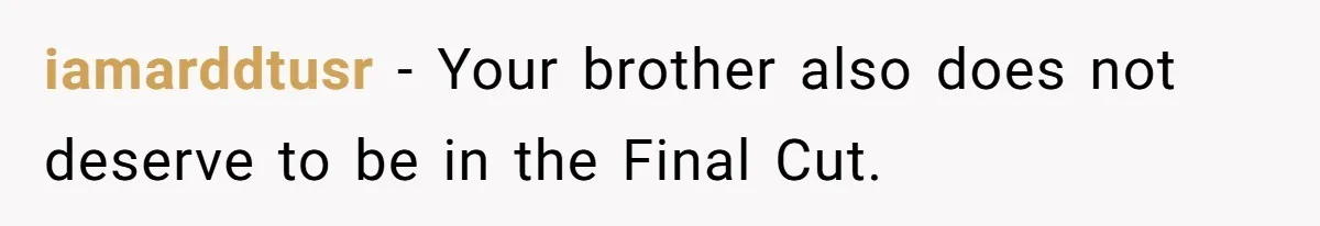 Sister-In-Law Excludes Family From Wedding Photos, Bride’s Payback Leaves Her Invisible iamarddtusr − Your brother also does not deserve to be in the Final Cut.