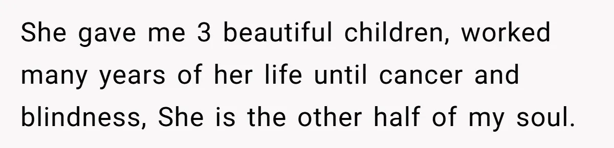 Man Gets Tired Of Being Called A ‘Simp’ For Showing Love And Care To His Girlfriend She gave me 3 beautiful children, worked many years of her life until cancer and blindness, She is the other half of my soul.