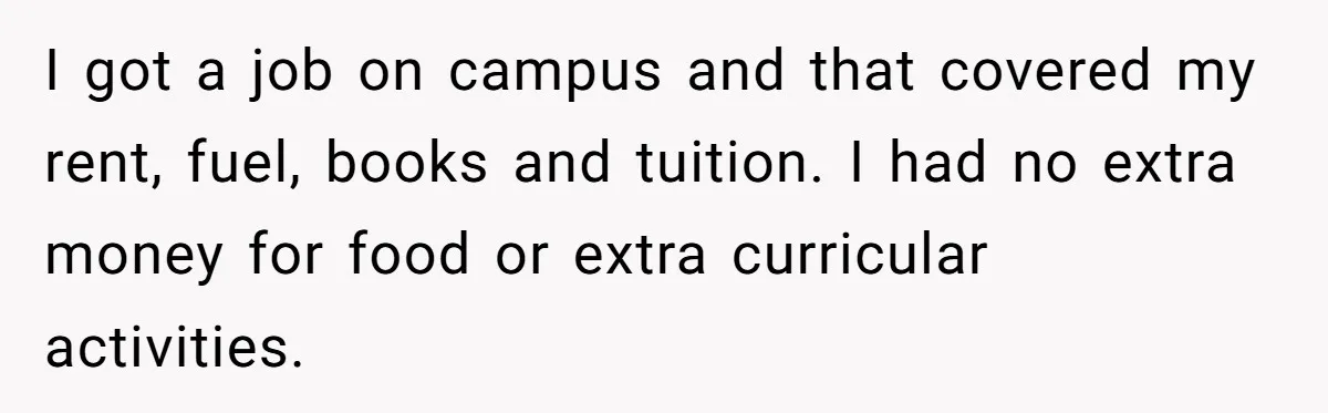 This College Student Scammed His Way Into Free Meals For Two Years And Saved A Fortune I got a job on campus and that covered my rent, fuel, books and tuition. I had no extra money for food or extra curricular activities.