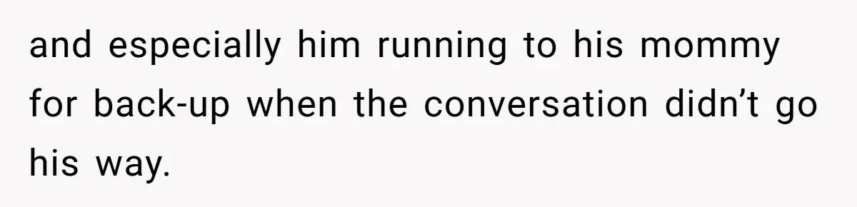 Man Thinks Wife-To-Be Deceiving Everyone By Wearing White, Wants Her To Wear Red Instead and especially him running to his mommy for back-up when the conversation didn’t go his way.