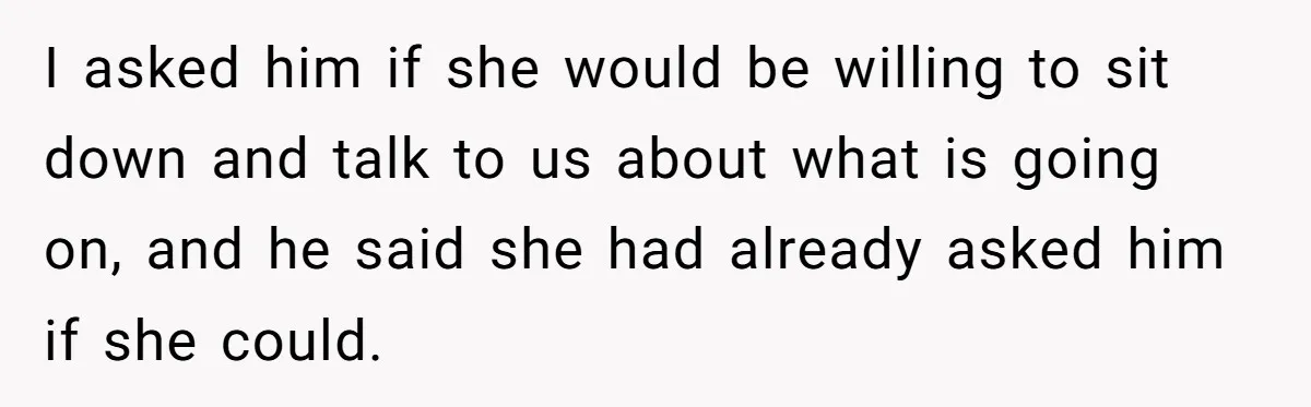 Mother Threatens Pregnant Teen Girlfriend's Family With Intentions To Give Up Her Baby I asked him if she would be willing to sit down and talk to us about what is going on, and he said she had already asked him if she...