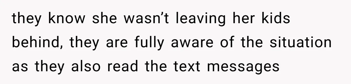 Loyal Friend Throws Surprise Birthday Celebration After Another Ignores Family Boundaries they know she wasn’t leaving her kids behind, they are fully aware of the situation as they also read the text messages