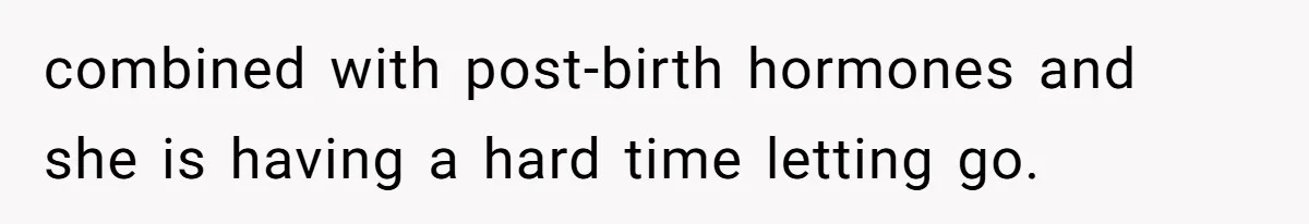 Mother Cuts Off Surrogate After She Constantly Interfered With Baby And Parents combined with post-birth hormones and she is having a hard time letting go.