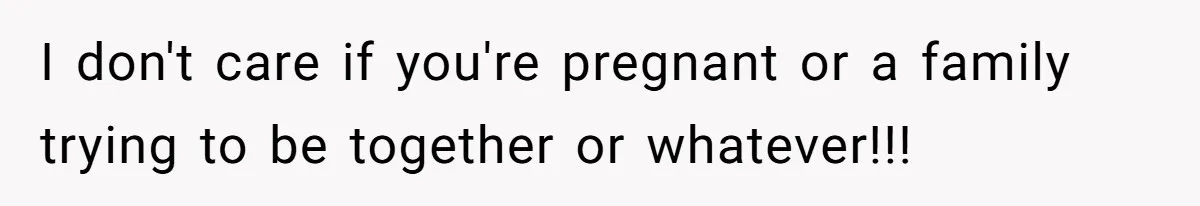 Man Refuses To Give Up Paid Seat, Pregnant Passenger Calls Him Out I don't care if you're pregnant or a family trying to be together or whatever!!!