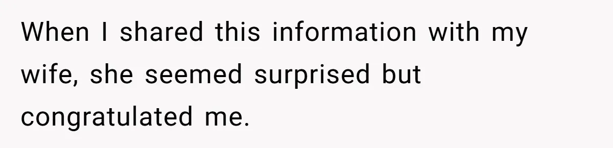 Wife Pushes For Open Relationship, Husband Finds Love Elsewhere And Wants Out When I shared this information with my wife, she seemed surprised but congratulated me.