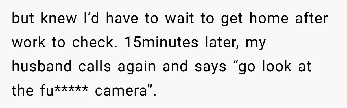 Roommate Sneaks Into Couple’s Bedroom And Uses Her Vibrator, Now They Feel Completely Violated but knew I’d have to wait to get home after work to check. 15minutes later, my husband calls again and says “go look at the fu***** camera”.