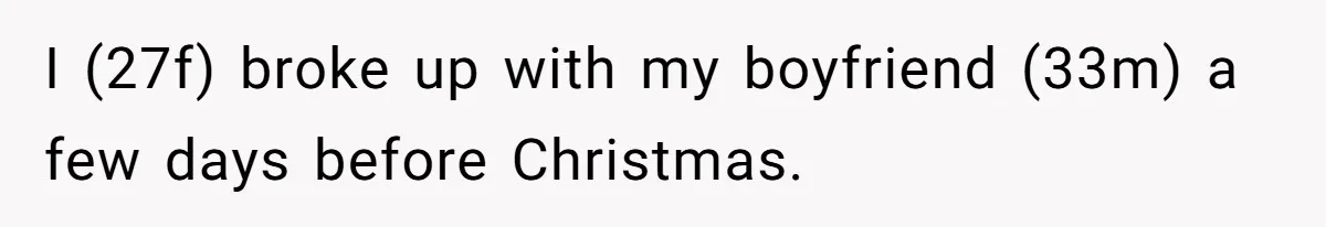 Woman Exposes Ex To His Mother After He Lies And Calls Her “Crazy” I (27f) broke up with my boyfriend (33m) a few days before Christmas.