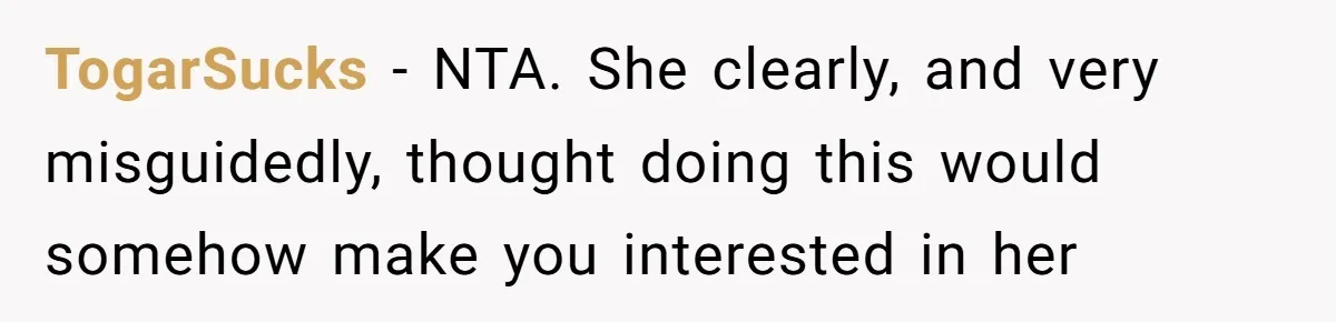 Secret "Finsta" Drama: When Your Bestie Pretends to Be Your Girlfriend Online TogarSucks − NTA. She clearly, and very misguidedly, thought doing this would somehow make you interested in her