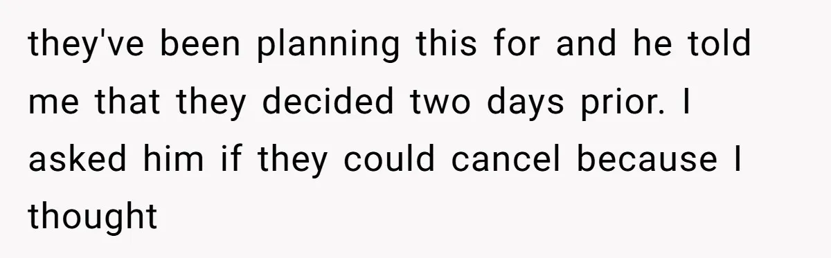 Daughter Skips Christmas After Parents Ditch Her for Caribbean Trip Without Telling Her they've been planning this for and he told me that they decided two days prior. I asked him if they could cancel because I thought