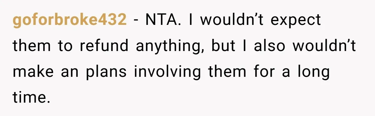Daughter Skips Christmas After Parents Ditch Her for Caribbean Trip Without Telling Her goforbroke432 − NTA. I wouldn’t expect them to refund anything, but I also wouldn’t make an plans involving them for a long time.