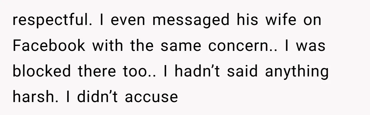 Ghosting, Blocking, and Unhinged Texts: A Farrier’s Exit Left This Horse Owner Completely Confused respectful. I even messaged his wife on Facebook with the same concern.. I was blocked there too.. I hadn’t said anything harsh. I didn’t accuse