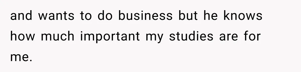 Master Student Notices Strange Mishaps That Threaten Her Future Right Before Key Deadlines and wants to do business but he knows how much important my studies are for me.
