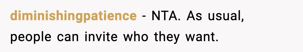 Man Refuses To Attend Best Friend’s Wedding After “No Ring, No Bring” Rule diminishingpatience − NTA. As usual, people can invite who they want.