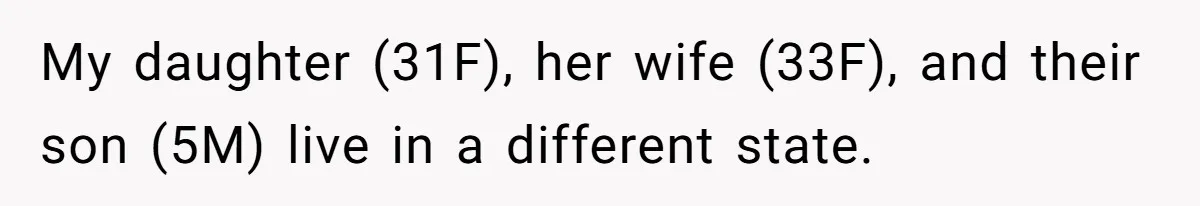 Mom Tries To Enforce Old Rules, Daughter Refuses And Chooses A Hotel Instead My daughter (31F), her wife (33F), and their son (5M) live in a different state.