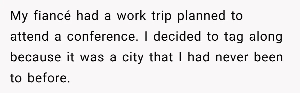 Should You Marry Someone Who Treats Your Money Like Their Own Piggy Bank? My fiancé had a work trip planned to attend a conference. I decided to tag along because it was a city that I had never been to before.
