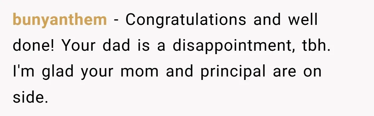 "Is That Real?" Teen Defends Spanish Medical Care Against Arrogant School Nurse bunyanthem − Congratulations and well done! Your dad is a disappointment, tbh. I'm glad your mom and principal are on side.