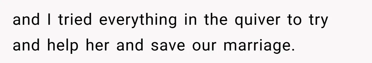 A Father Takes a Stand for His Children’s Health After Concerning Visitation Trends and I tried everything in the quiver to try and help her and save our marriage.