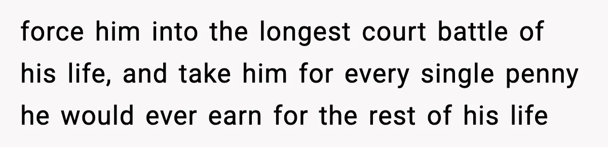 Husband Lives Off Wife’s Money, Then Says She “Doesn’t Do Enough” force him into the longest court battle of his life, and take him for every single penny he would ever earn for the rest of his life