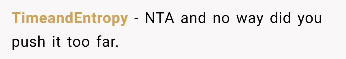Man Gets Assistant Manager Promotion And Starts Treating Family Like Servants, Wife Finally Calls Him Out TimeandEntropy − NTA and no way did you push it too far.