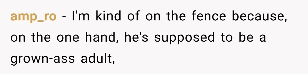 Girlfriend Secretly Fixes Boyfriend’s Diet for Months, Now He Calls Her A Controlling Villain amp_ro − I'm kind of on the fence because, on the one hand, he's supposed to be a grown-ass adult,
