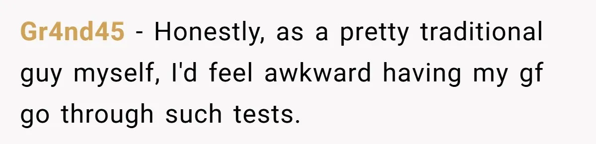 Woman Refuses Boyfriend’s Family Tradition Where Future Daughters-In-Law Must Pass A “Wife Test” Gr4nd45 − Honestly, as a pretty traditional guy myself, I'd feel awkward having my gf go through such tests.