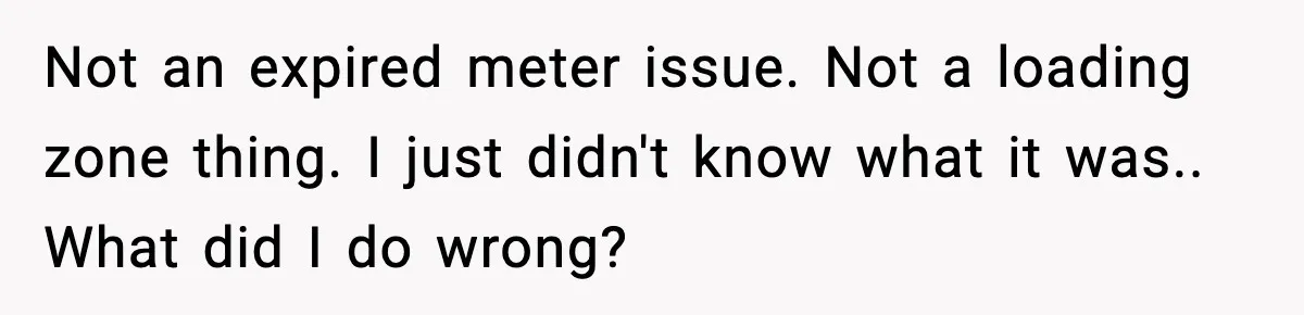 Man Questions Parking Ticket Code, Judge Rules City’s Tickets Invalid Not an expired meter issue. Not a loading zone thing. I just didn't know what it was.. What did I do wrong?