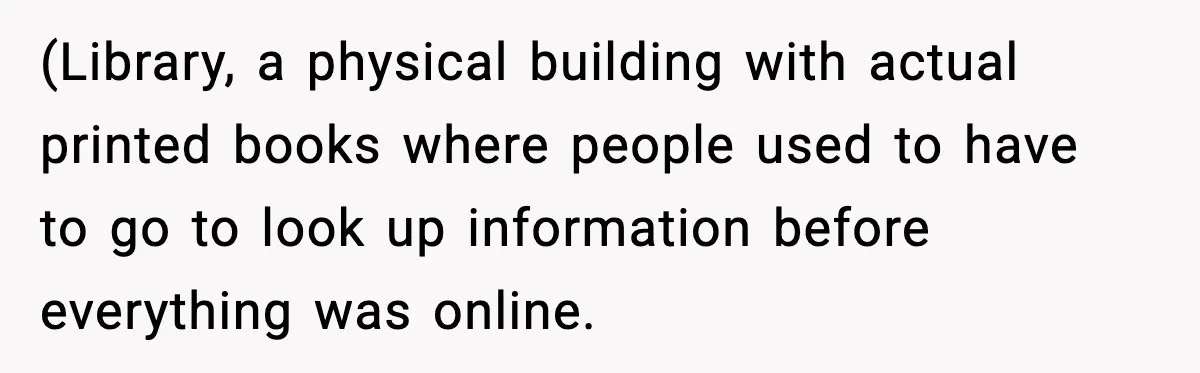 Man Questions Parking Ticket Code, Judge Rules City’s Tickets Invalid (Library, a physical building with actual printed books where people used to have to go to look up information before everything was online.