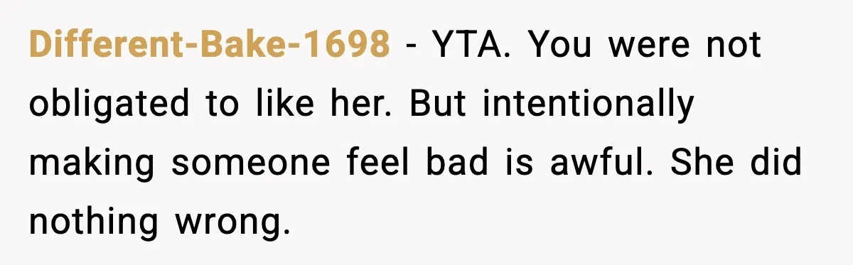Double Date Disaster Begins When Man Notices His Date Isn’t Who He Expected Different-Bake-1698 - YTA. You were not obligated to like her. But intentionally making someone feel bad is awful. She did nothing wrong.