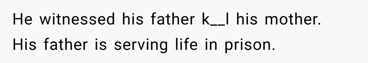 Parent Calls Out Dad For Comforting His Teen Son In Public, Completely Ignores The Kid’s Traumatic Past He witnessed his father k__l his mother. His father is serving life in prison.