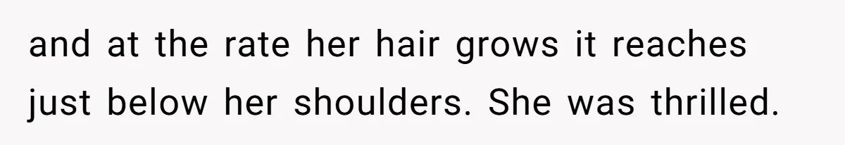 Father Calls Out Ex Wife After She Sabotages Daughter’s Hair And Plays Victim Online and at the rate her hair grows it reaches just below her shoulders. She was thrilled.