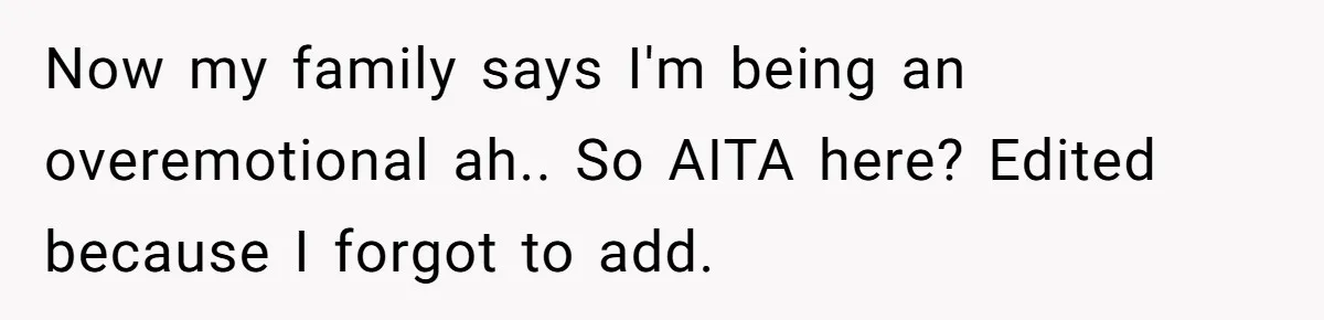 Autistic Brother Keeps Pregnant Sister Awake All Night, Family Says She Overreacted Now my family says I'm being an overemotional ah.. So AITA here? Edited because I forgot to add.