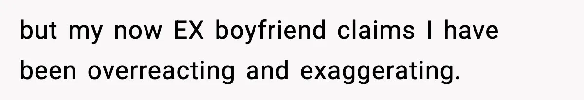 Boyfriend Body-Shames Girlfriend’s Teenage Sister At Family Lunch, Gets Dumped On The Spot but my now EX boyfriend claims I have been overreacting and exaggerating.