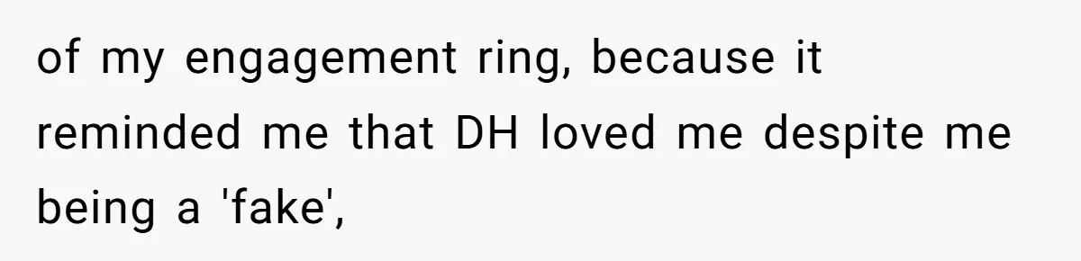 Woman Bravely Shares Medical Secret with MIL, Is Met with Utter Cruelty of my engagement ring, because it reminded me that DH loved me despite me being a 'fake',