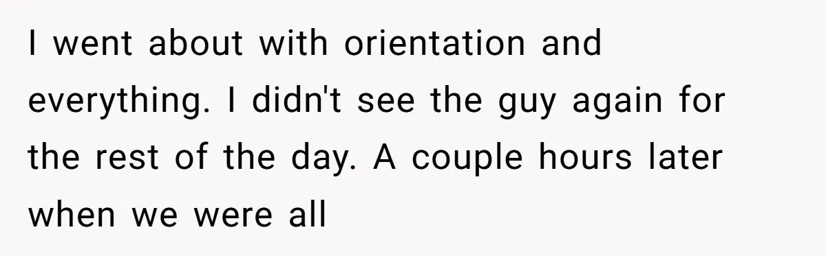 Old Classmate Pretends to Have Social Amnesia Until Free Alcohol Is Involved I went about with orientation and everything. I didn't see the guy again for the rest of the day. A couple hours later when we were all
