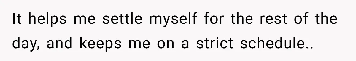 Employee Reports HR Rep For Accusing Them Of Taking Drugs During Zoom Meeting, Rep Gets Suspended It helps me settle myself for the rest of the day, and keeps me on a strict schedule..