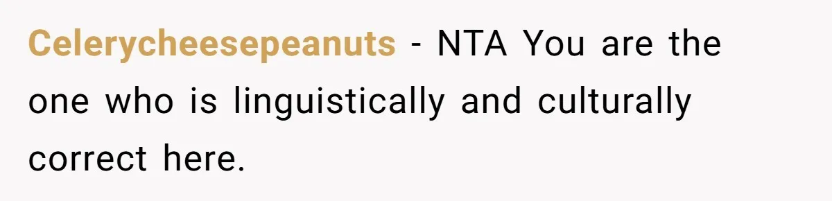 Man Says He Knows Japanese Culture Better, Wife Disagrees Publicly Celerycheesepeanuts − NTA You are the one who is linguistically and culturally correct here.