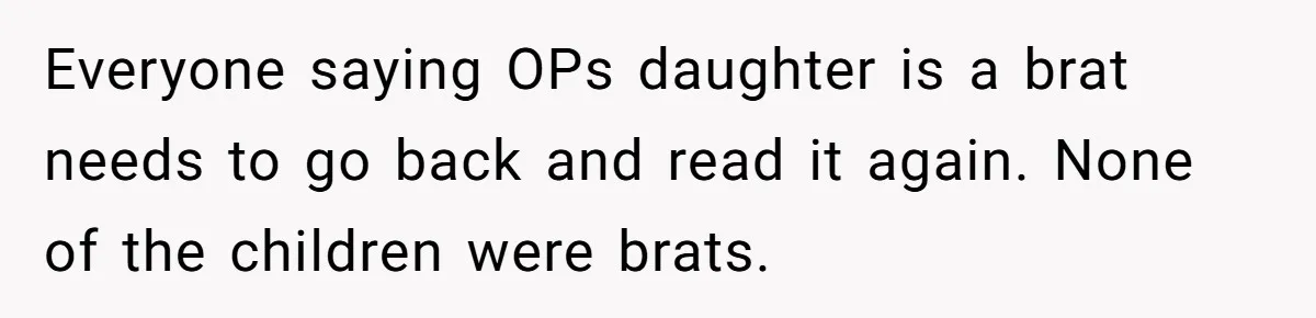 Sister-In-Law Refuses To Back Down After Scolding A Child, And Man Refuses To Host Her Gender Reveal Everyone saying OPs daughter is a brat needs to go back and read it again. None of the children were brats.