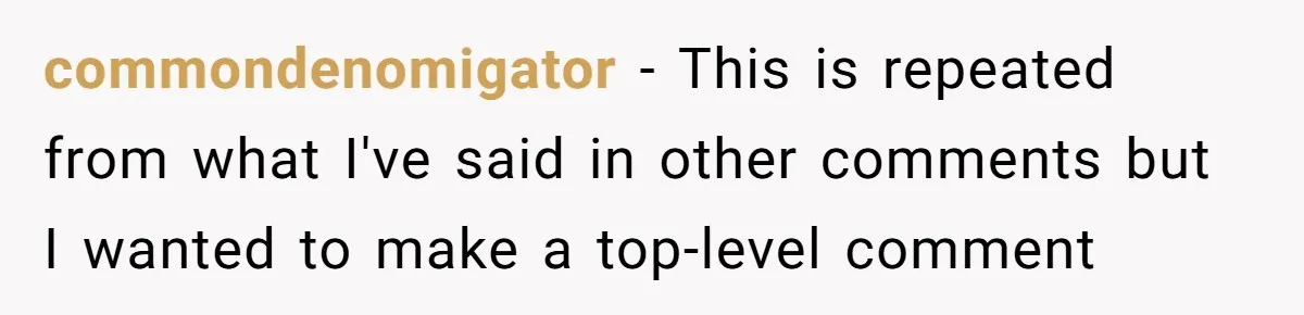 commondenomigator − This is repeated from what I've said in other comments but I wanted to make a top-level comment