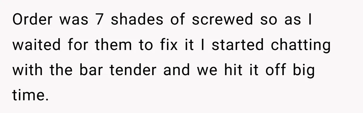 Uncle Risks Being the “Villain” for Love After Meeting a Girl at a Chicken Wing Place Order was 7 shades of screwed so as I waited for them to fix it I started chatting with the bar tender and we hit it off big time.