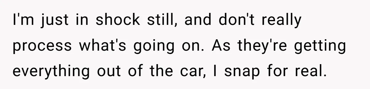 Why an Engagement Ended in a Shopping Center Parking Lot Over a Stolen Identity I'm just in shock still, and don't really process what's going on. As they're getting everything out of the car, I snap for real.