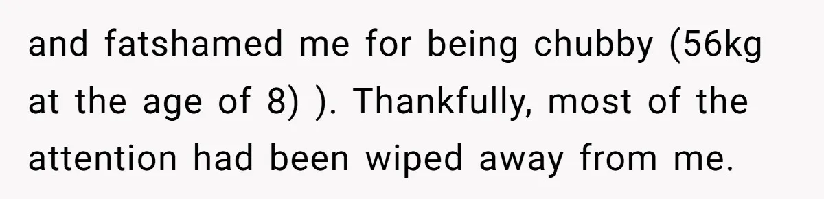 After 24 Years of Emotional Turmoil, a Daughter Found the Perfect Way to Decline Her Dad’s Conditional Love and fatshamed me for being chubby (56kg at the age of 8) ). Thankfully, most of the attention had been wiped away from me.