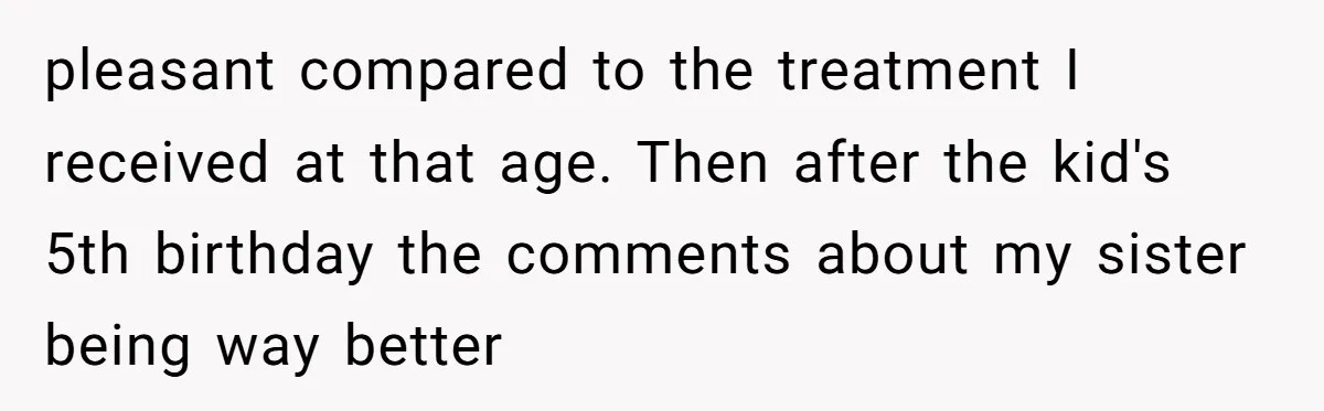 After 24 Years of Emotional Turmoil, a Daughter Found the Perfect Way to Decline Her Dad’s Conditional Love pleasant compared to the treatment I received at that age. Then after the kid's 5th birthday the comments about my sister being way better