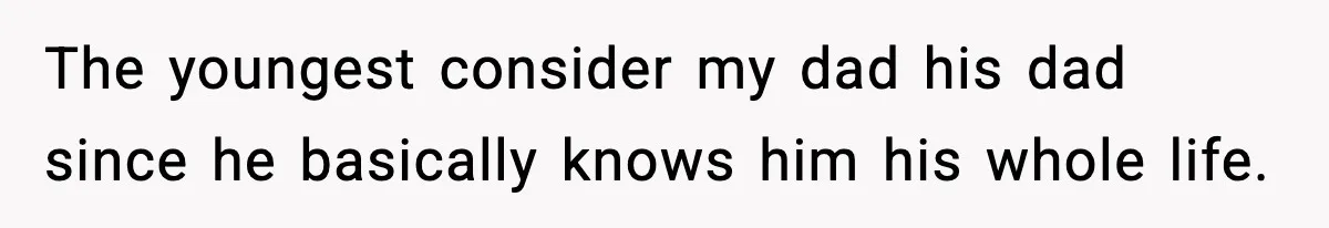 Teen Refuses To Call Stepmom A Parent After Therapy Set Clear Boundaries The youngest consider my dad his dad since he basically knows him his whole life.