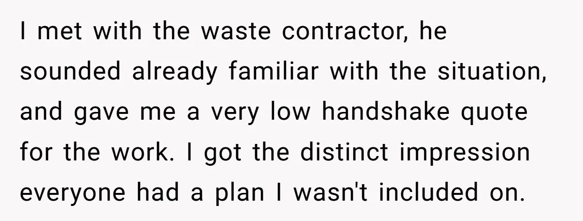 He Thought He’d Get the Office Furniture for Free. Instead, He Got a Pile of Parts and a Lesson in Boundaries. I met with the waste contractor, he sounded already familiar with the situation, and gave me a very low handshake quote for the work. I got the distinct impression everyone...