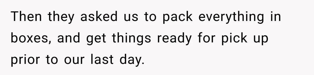 He Thought He’d Get the Office Furniture for Free. Instead, He Got a Pile of Parts and a Lesson in Boundaries. Then they asked us to pack everything in boxes, and get things ready for pick up prior to our last day.