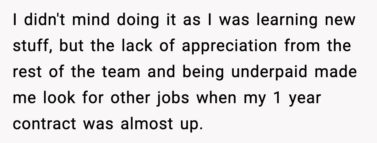 Cocky Manager Tried to Trap an Employee, Then Learned What “Contract End Date” Means I didn't mind doing it as I was learning new stuff, but the lack of appreciation from the rest of the team and being underpaid made me look for other...