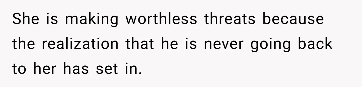 He Finally Asked to Host Christmas, and His Ex Declared War She is making worthless threats because the realization that he is never going back to her has set in.