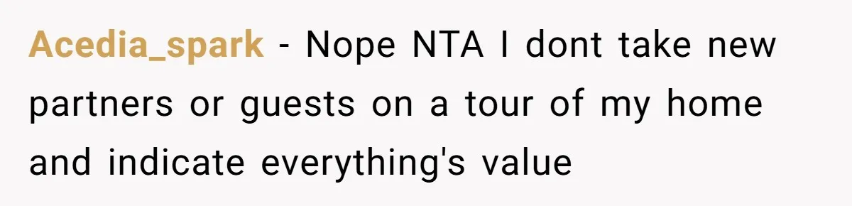 Boyfriend Breaks Girlfriend’s $3,500 Heirloom Model Ship While Drunk And Refuses To Pay, She Threatens Legal Action Acedia_spark − Nope NTA I dont take new partners or guests on a tour of my home and indicate everything's value