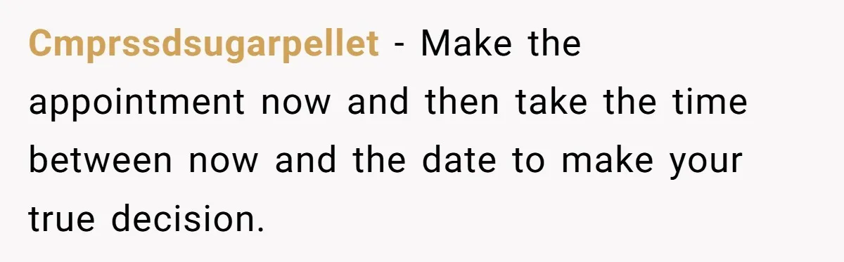 Cmprssdsugarpellet − Make the appointment now and then take the time between now and the date to make your true decision.